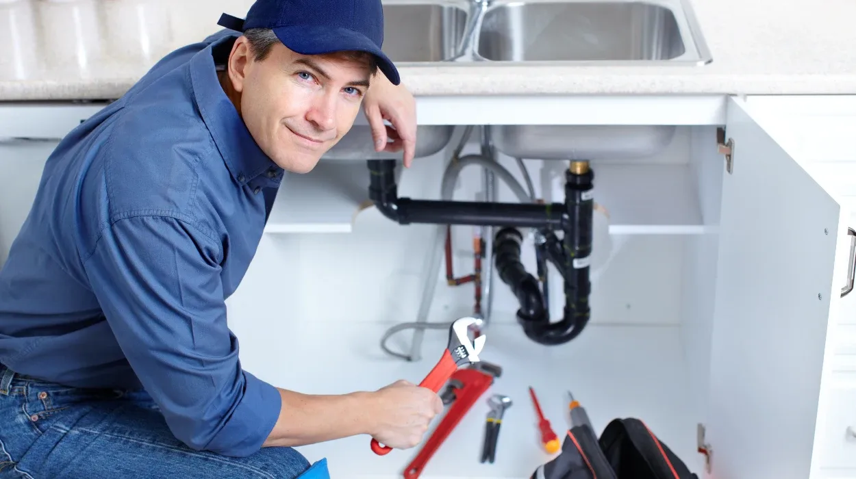 a plumber technician with a tool belt from Plumbing Lake Travis in Cedar Park, TX - Cedar Park TX