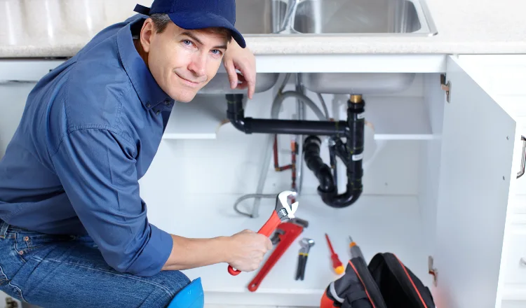 a plumber technician with a tool belt from Plumbing Lake Travis in Cedar Park, TX - Cedar Park TX