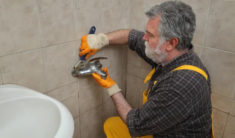 a male plumber technician smiling at the camera from Plumbing Lake Travis in Austin, TX - Faucet Installation