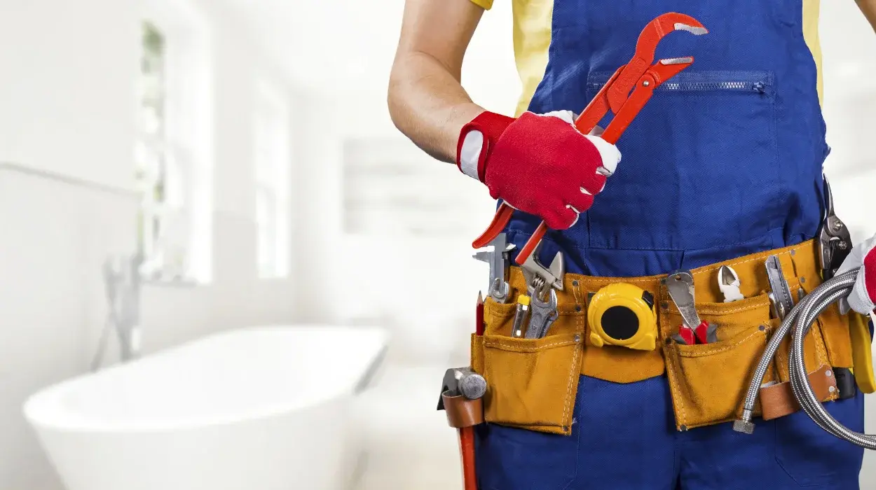 The torso of plumbing technician showing a tool belt from Plumbing Lake Travis in Leander, TX - Leander TX