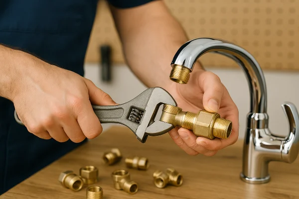 a male plumber installing a toilet from Plumbing Lake Travis in Austin, TX  Plumber near me