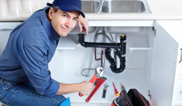 a plumber technician with a tool belt from Plumbing Lake Travis in Austin, TX - Plumbing Emergency Services