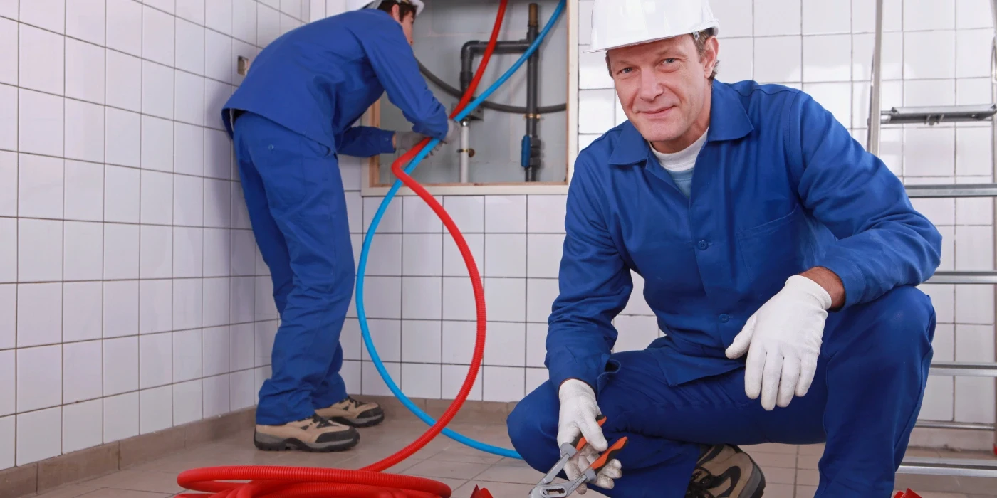 male plumber fixing a bathroom faucet from Plumbing Lake Travis in Austin, TX - Plumbing Repipe male plumber fixing a bathroom faucet from Plumbing Lake Travis in Austin, TX - Plumbing Repipe
