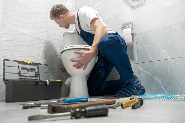 a male plumber uncloging a sink from Plumbing Lake Travis in Austin, TX - Plumbing Repipe a male plumber uncloging a sink from Plumbing Lake Travis in Austin, TX - Plumbing Repipe