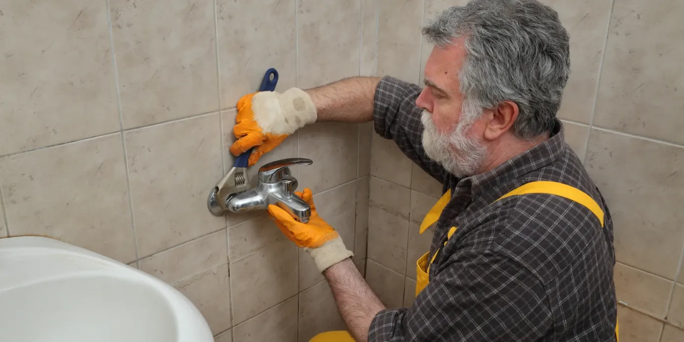a male plumber technician smiling at the camera from Plumbing Lake Travis in Austin, TX - Sewer Line Repair a male plumber technician smiling at the camera from Plumbing Lake Travis in Austin, TX - Sewer Line Repair