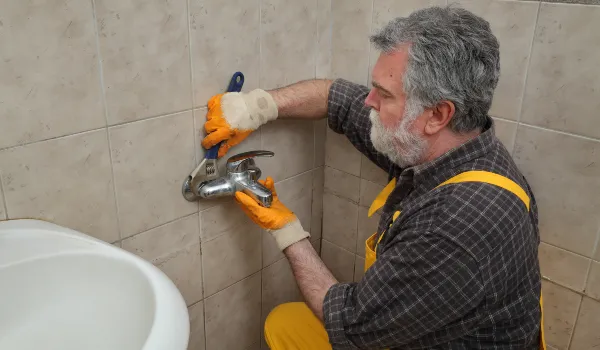 a male plumber technician smiling at the camera from Plumbing Lake Travis in Austin, TX - Sewer Line Repair